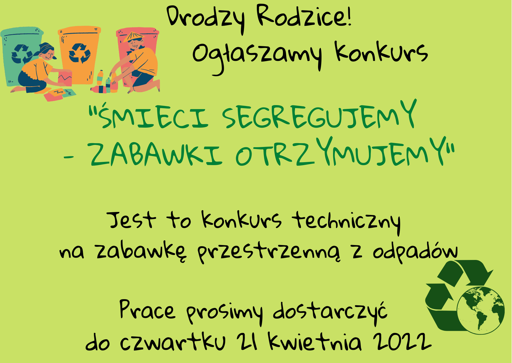 KONKURS EKOLOGICZNY - Przedszkole Nr 5 Im. Dzieci Z Zamkowego Wzgórza W ...