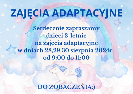 ZAJĘCIA ADAPTACYJNE