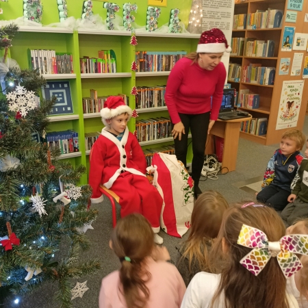 Mikołajkowe zajęcia w Mediatece