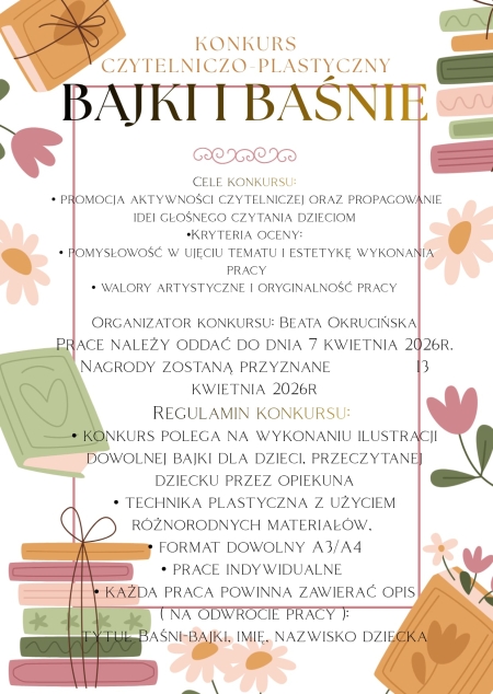 KONKURS CZYTELNICZO-PLASTYCZNY