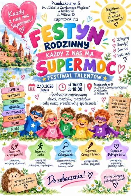 Zapraszamy serdecznie na Festyn RODZINNY